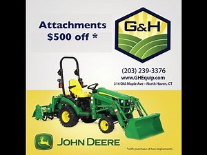 John Deere 1025R - Attachability +