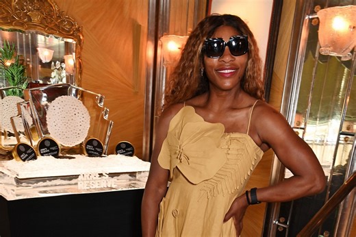 PICTURES: Serena Williams turns up the glamor in stylish red dress as she poses against scenic backdrop