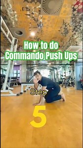 How to Do Commando Push-Ups in 5 Simple Steps 🪖🔥#commando #pushup #pushupchallenge #calesthenic