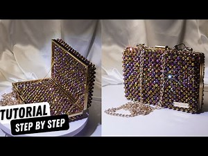 Beaded Bag Tutorial | How to Make A Crystal Handbag/Purse with A Full Metal Frame | Girlglow Kit 9