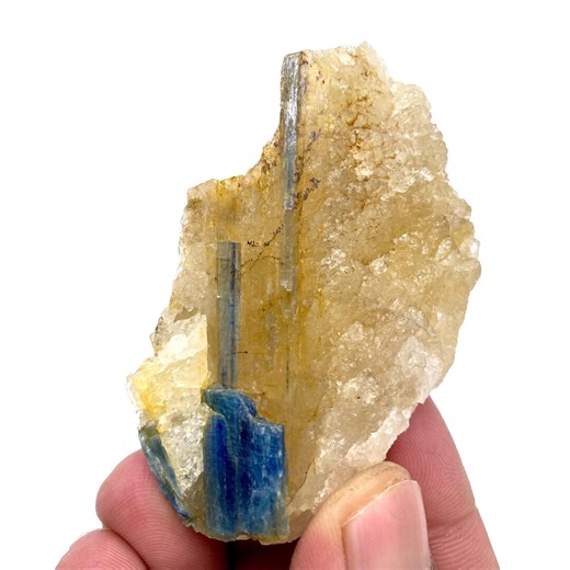Blue Kyanite With Calcite Mineral Specimen, Pakistan ( 76 Grams , 72 X 43 X 22 Mm - Etsy