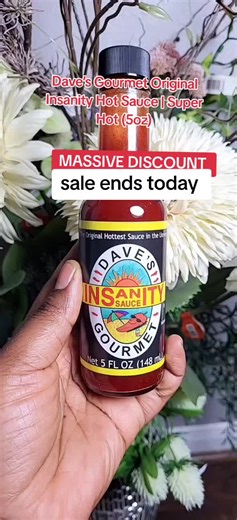 Iconic super hot sauce with bold flavor and serious heat. Dave’s Gourmet Original Insanity is perfect for spicy food lovers—add a few drops to tacos, wings, ramen, eggs, and marinades. 5 oz bottle. #DavesGourmet #HotSauce #SpicyFood #HeatLovers #FoodTok