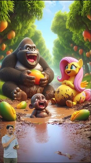 ❤️ Pregnant Fluttershy Having Fun With Gorilla 🥰