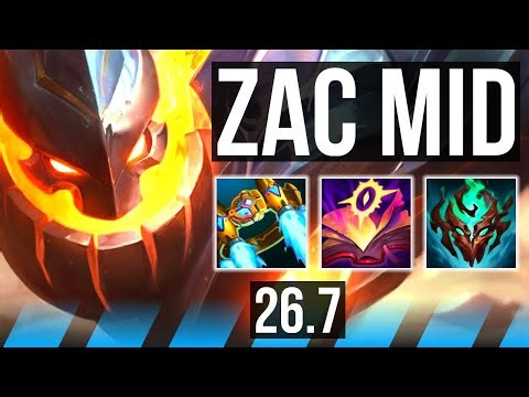 ZAC vs LEBLANC (MID) | 47K damage | KR Diamond | 26.7