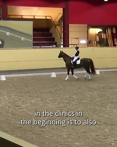 What NOT to do when you're entering a busy environment with your horse 👇 We're often taught to immediately start to ride our horses when we enter a new arena. But adding impulsion and asking our horses to go forward only adds to the tension they might already be feeling. Instead, I ask my horses a question I know they know the answer to. Giving the right answer makes them feel more in control. And feeling in control helps them feel less nervous about the new environment. Do you want to learn ho