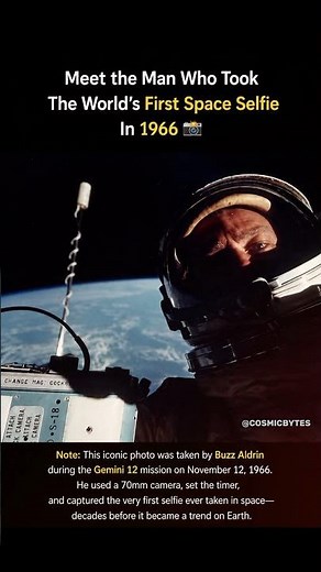 First Space Selfie Ever Taken 😳