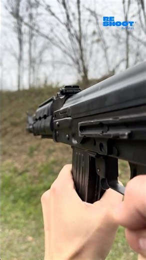 THIS IS WHAT POWER SOUNDS LIKE😬 #rifle #ak #m16 #guns #asmr #sounds #usa #reshoot