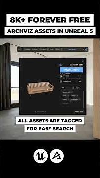 This custom UE5 content browser includes 8K+ free Archviz assets.