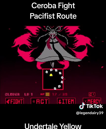 Ceroba is the final boss in the pacifist route in Undertale Yellow. Compared to the Genocide fight, this one is relatively easy. Some Point of No Return and A Mother's Love both by MasterSwordRemix. #Ceroba #Kanako #UndertaleYellow #cloverundertaleyellow #Undertale