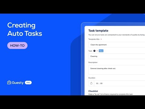 How to Create Auto Tasks in Guesty Pro | Automate Housekeeping & Maintenance
