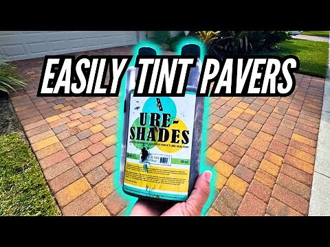 The BEST (and easiest) way to TINT pavers perfectly!