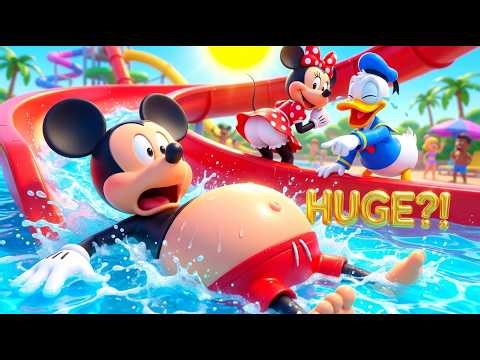 OMG! Did Mickey Flood the Entire Playground?! 😳💦 Giant Belly Mystery | Funny Mickey Mouse Animation