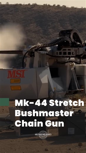 The Mk44 Stretch naval cannon engages fast attack craft and drones using advanced targeting systems and proximity-fuzed ammunition, delivering precise, high-speed firepower against surface and aerial threats in modern naval combat. | Military Mechanics