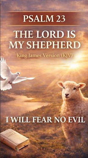 Psalm 23 (KJV) | The Lord Is My Shepherd (Peace + Comfort)