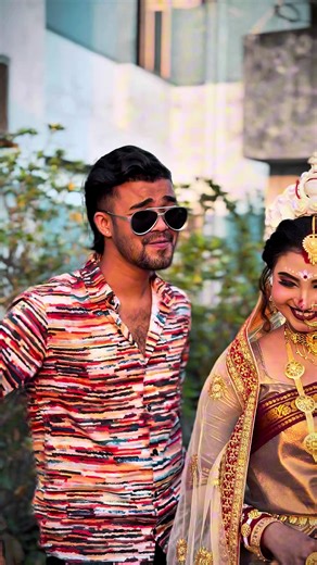 মিয়া বিবি রাজি তো ক‍্যায়া কারেগ‍্যা কাজী😍Makeover By:@💔 Sagorika 💔 shari from:@Style Gallery by Akhi jewlary from:@Bonna Creations 👈#foryou #fanpage #yourpage #mama_vs_vagni #unfrezzmyaccount