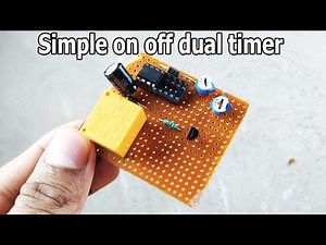 Simple 230v Dual timer on off switch for fan,light,mobile charger DIY