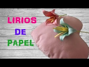 Lirio de papel - papiroflexia/origami
