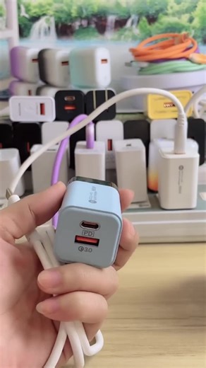 66W Dual-Port Charger with 1 Meter Silicone Cable