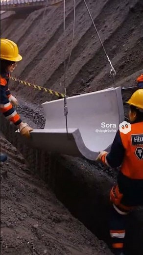 災害復旧工事、斜面防災対策工事のイメージ動画（その1） 羽立化工株式会社 #u字溝 #水路 #土木工事 #排水 #側溝 #地すべり対策