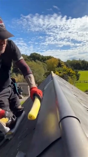 Metal sheets are installed neatly over roof tile to add extra protection and durability #contruction