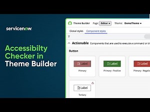 Check accessibility standards in Theme Builder