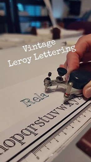 Vintage 1950's Leroy Lettering by Keuffle & Esser Co. ft. Sailor Manyo Hinoki ✍️#leroyletteringset #leroylettering #sailormanyo