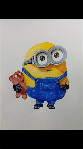 How to draw BOB MINION #minions #minionsandmonsters #drawing
