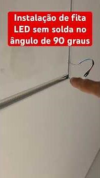 Como instalar fita de LED sem precisar soldar os cantos em ângulo de 90 graus.