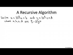 3 Karatsuba Multiplication 13 min