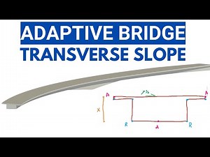 Revit adaptive family | Curved box girder bridge with transverse slope and varying height