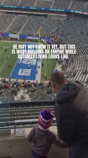 Dr. Stephanie Wigner | 7 Figure Mentor for Practitioners on Instagram: "This is what refusing to choose looks like 🫶🏼💫 #family #giants #buildinganempire #footballsunday #fatherandson"