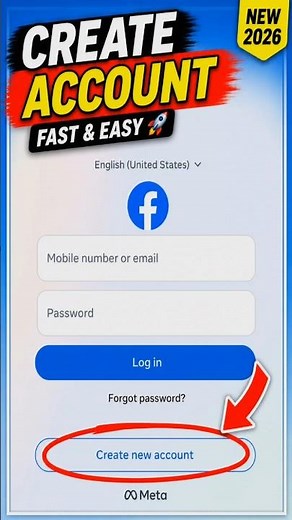 How To Create Facebook Account on Android (2026) | Fast & Easy 🚀 #shorts