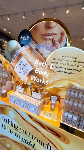 BATH & Body WORKS TOUCH OF GOLD NEW SCENTS #bathandbodyworks #bathandbodyworks