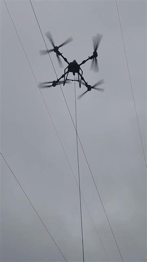 This Drone Flies Smoothly Under High-Voltage Power Lines ⚡🚁