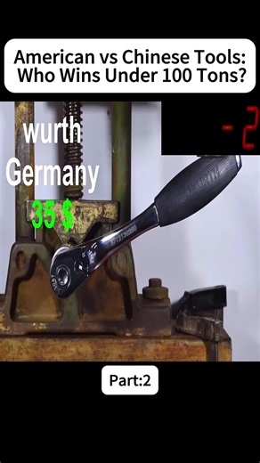 Hydraulic Press Tool Test: USA vs China Socket Wrench Crushing