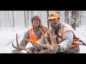 PA Rifle hunting in the Snow - Two Public Land Bucks on the Meat Pole!
