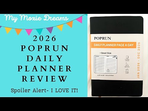 2026 PopRun Daily Planner Review & Flip Through | Detailed Comparison to Pocket Moleskine Daily