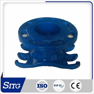 [Hot Item] Service Saddle Clamp with Flange & Thread Outlet for Di & Steel Pipe