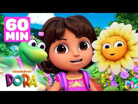Dora's Sunny Flower Scenes with Isa! 🌼 60 Minutes | Dora & Friends | Dora & Friends