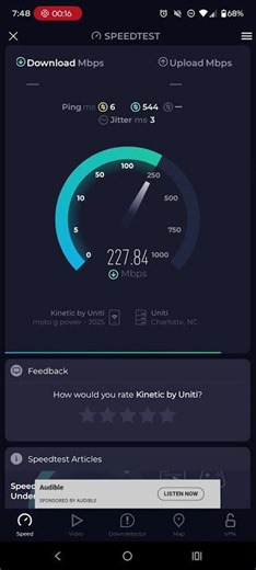 kinetic by Windstream home Internet speed test