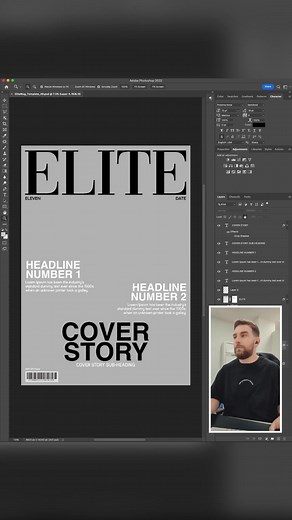 Magazine Cover Design #graphicdesign #photoshoptutorial #workinprogress #design #adobe #athleisure #vogue