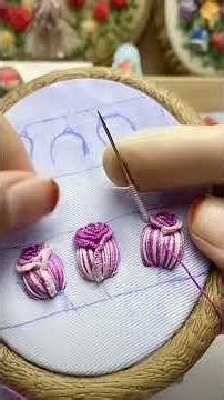 Perfect Ribbon Rosebuds Every Time With This Method #tutorial #embroidery #diy