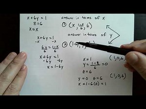 Writing Solutions to 3x3 Systems of Linear Equations from Augmented Matrices