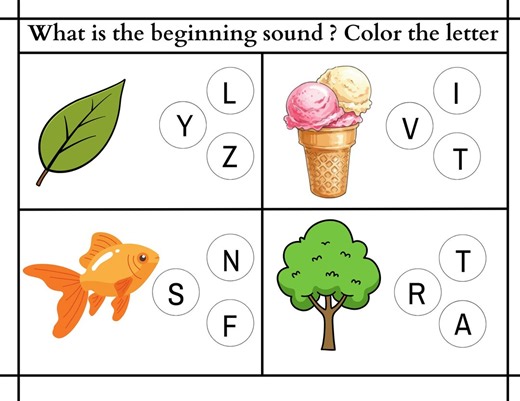 Beginner Phonics Sounds Worksheets - Color the Letter Phonics Activity Preschool & Kindergarten Alphabet Practice Phonics Learn to Read - Etsy