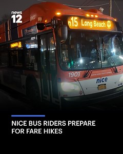 76K views · 482 reactions | TRANSIT CHANGES: NICE Bus fare hikes and the start of the OMNY payment system both begin on Sunday, Jan. 4. - https://bit.ly/4q6cNRo | News 12 Long Island | Facebook