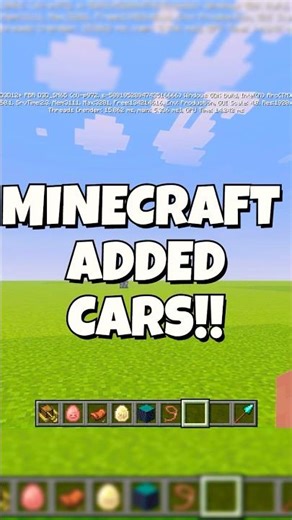 Minecraft added CARS in the new update?! 🏎️ #minecraft