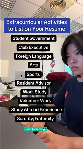 Extracurricular activities to list on your resume