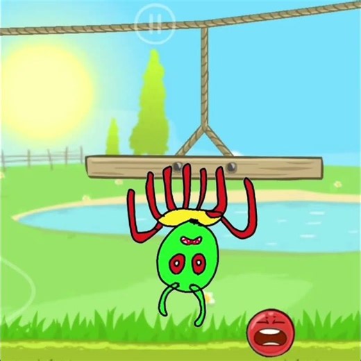 Red Ball 4 Alien Spider attack on Red Ball