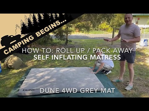 HOW TO: Roll up / pack away Self inflating DUNE 4WD GREY MATTRESS