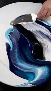 A Wave of Color Swipe Pour | Amanda's Designs
